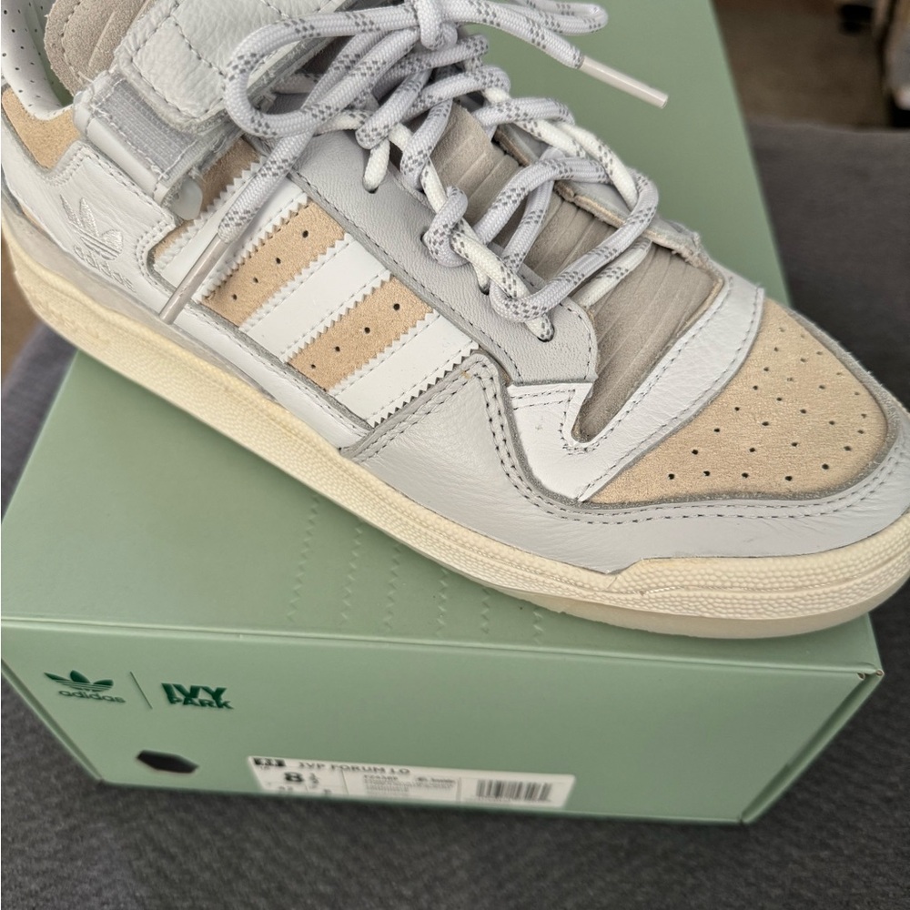 Adidas NWOB „Ivy Park" Beyoncé off white/beige Forum Lo sneakers US sz 8 1/2